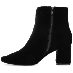 Journee Collection Womens Hazara Square Toe Block Heel Ankle Booties