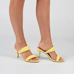 Journee Collection Womens Mellody Light Puff Strap Slip On Open Toe Pumps -Journee Collection GUEST 01f55ddc f995 4f32 a77e 7b21b17b0c7b