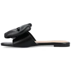 Journee Collection Womens Fayre Tru Comfort Foam Slip On Slide Flat Sandals
