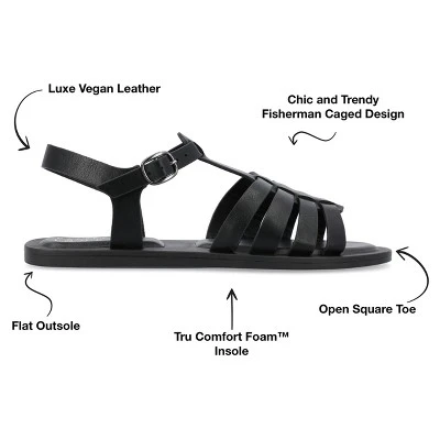 Journee Collection Womens Benicia Tru Comfort Foam Buckle Flat Sandals 9 Journee Collection Womens Benicia Tru Comfort Foam Buckle Flat Sandals - Image 7