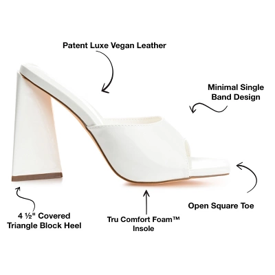 Journee Collection Womens Kammali Tru Comfort Foam Open Square Toe Block Heel Sandals Off White 10 9 Journee Collection Womens Kammali Tru Comfort Foam Open Square Toe Block Heel Sandals Off White 10 - Image 7