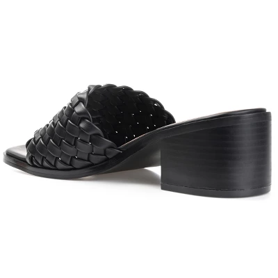 Journee Collection Womens Fylicia Open Toe Mid Stacked Heel Pumps 8 Journee Collection Womens Fylicia Open Toe Mid Stacked Heel Pumps - Image 6