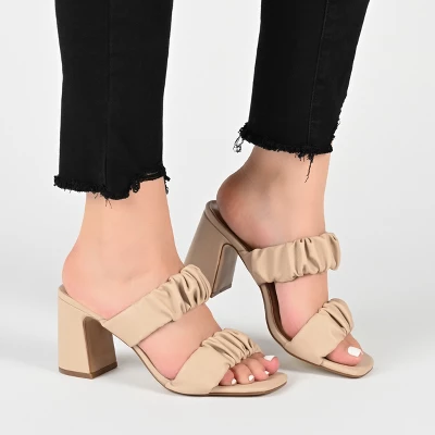 Journee Collection Womens Zoee Open Square Toe Block Heel Sandals 10 Journee Collection Womens Zoee Open Square Toe Block Heel Sandals - Image 8