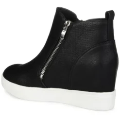 Journee Collection Womens Pennelope Round Toe Double Zip Wedge Sneakers -Journee Collection GUEST 060f3c9d 023d 4492 917b 36bb9bbc6f3f