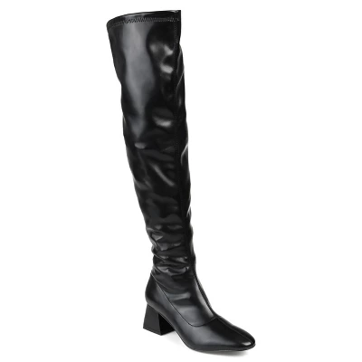Journee Collection Womens Melika Tru Comfort Foam Block Heel Over The Knee Boots 11 Journee Collection Womens Melika Tru Comfort Foam Block Heel Over The Knee Boots - Image 9