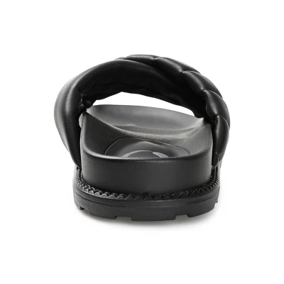 Journee Collection Womens Aveena Slide Flat Sandals 4 Journee Collection Womens Aveena Slide Flat Sandals - Image 2