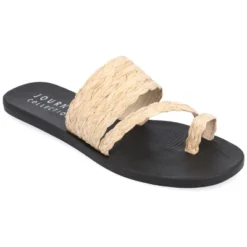 Journee Collection Womens Zindy Raffia Slip On Slide Sandal 24 Journee Collection Womens Zindy Raffia Slip On Slide Sandal -Journee Collection GUEST 09f80967 70e7 4715 a1ce 94a50b0cd38b