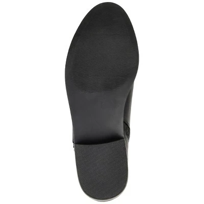 Journee Collection Womens Ellis Inside Zip Stacked Heel Booties 6 Journee Collection Womens Ellis Inside Zip Stacked Heel Booties - Image 4