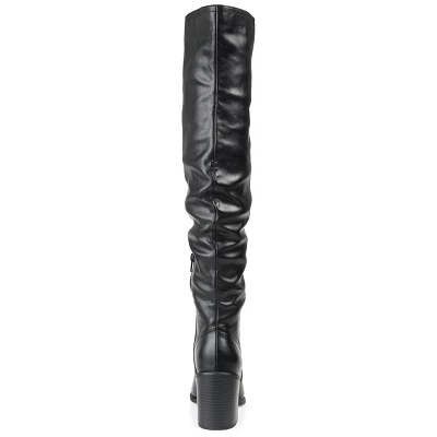 Journee Collection Womens Pia Tru Comfort Foam Stacked Heel Over The Knee Boots 4 Journee Collection Womens Pia Tru Comfort Foam Stacked Heel Over The Knee Boots - Image 2