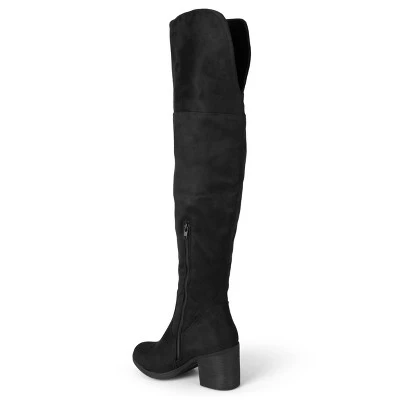 Journee Collection Womens Sana Stacked Heel Over The Knee Boots 8 Journee Collection Womens Sana Stacked Heel Over The Knee Boots - Image 6