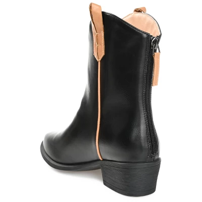 Journee Collection Womens Novva Tru Comfort Foam Back Heel Zip Stacked Heel Booties 8 Journee Collection Womens Novva Tru Comfort Foam Back Heel Zip Stacked Heel Booties - Image 6