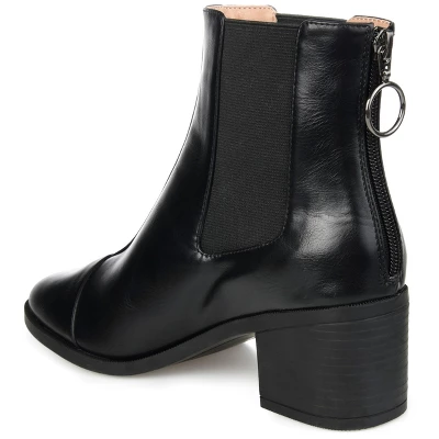 Journee Collection Womens Nigella Tru Comfort Foam Back Heel Zip Stacked Heel Booties 8 Journee Collection Womens Nigella Tru Comfort Foam Back Heel Zip Stacked Heel Booties - Image 6