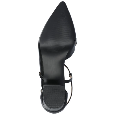 Journee Collection Womens Galvinn Crisscross Strap Pointed Toe Pumps 6 Journee Collection Womens Galvinn Crisscross Strap Pointed Toe Pumps - Image 4