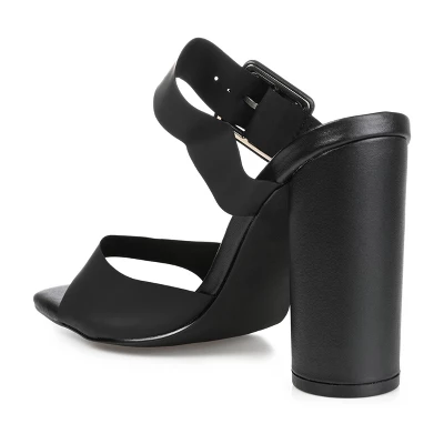 Journee Collection Womens Luca Tru Comfort Foam Open Square Toe Block Heel Sandals 8 Journee Collection Womens Luca Tru Comfort Foam Open Square Toe Block Heel Sandals - Image 6