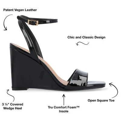 Journee Collection Womens Konna Tru Comfort Foam Mid Heel Wedge Sandals 9 Journee Collection Womens Konna Tru Comfort Foam Mid Heel Wedge Sandals - Image 7