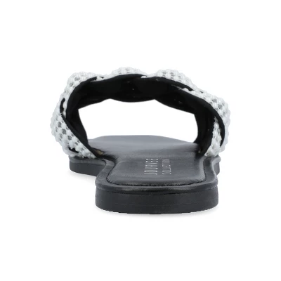 Journee Collection Womens Railley Tru Comfort Foam Slip On Slide Flat Sandals 4 Journee Collection Womens Railley Tru Comfort Foam Slip On Slide Flat Sandals - Image 2