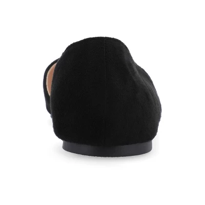 Journee Collection Womens Ester Slip On Pointed Toe D'Orsay Flats 4 Journee Collection Womens Ester Slip On Pointed Toe D'Orsay Flats - Image 2