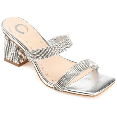 Journee Collection Womens Shandee Tru Comfort Foam Rhinestone Detail Block Heel Sandals 13 Journee Collection Womens Shandee Tru Comfort Foam Rhinestone Detail Block Heel Sandals - Image 11