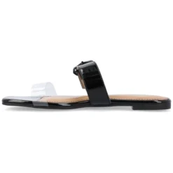 Journee Collection Womens Jeysha Tru Comfort Foam Slip On Slide Flat Sandals