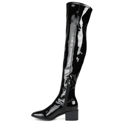 Journee Collection Womens Mariana Tru Comfort Foam Wide Calf Block Heel Over The Knee Boots 3 Journee Collection Womens Mariana Tru Comfort Foam Wide Calf Block Heel Over The Knee Boots