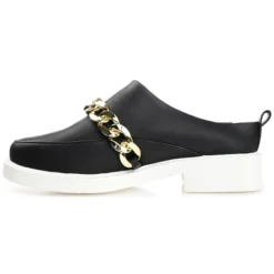 Journee Collection Womens Sheah Mules Round Toe Slip On Flats