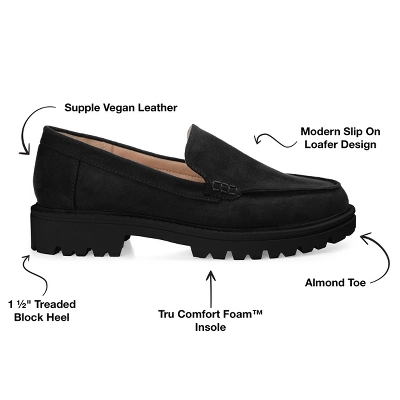 Journee Collection Womens Erika Loafer Almond Toe Slip On Flats 9 Journee Collection Womens Erika Loafer Almond Toe Slip On Flats - Image 7