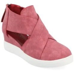 Journee Collection Womens Seena Round Toe Back Heel Zip Wedge Sneakers 26 Journee Collection Womens Seena Round Toe Back Heel Zip Wedge Sneakers -Journee Collection GUEST 129b5842 6e63 4101 b787 2a71b12431e7