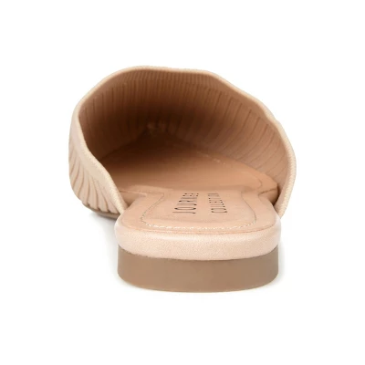 Journee Collection Womens Aniee Slip On Almond Toe Mule Flats 4 Journee Collection Womens Aniee Slip On Almond Toe Mule Flats - Image 2