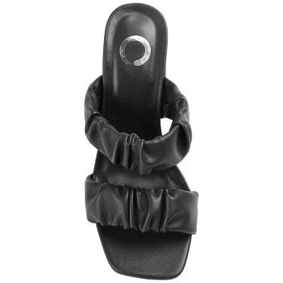 Journee Collection Womens Zoee Open Square Toe Block Heel Sandals 5 Journee Collection Womens Zoee Open Square Toe Block Heel Sandals - Image 3