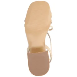 Journee Collection Womens Amity Sling Back Multi Strap Block Heel Sandals -Journee Collection GUEST 14b5bad5 2b24 4fd8 8d88 9f03e15b7360