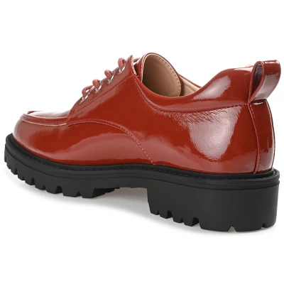 Journee Collection Womens Zina Oxford Almond Toe Lace-up Flats 8 Journee Collection Womens Zina Oxford Almond Toe Lace-up Flats - Image 6