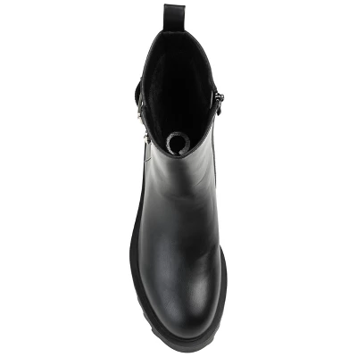 Journee Collection Womens Yasmine Almond Toe Block Heel High Ankle Booties 5 Journee Collection Womens Yasmine Almond Toe Block Heel High Ankle Booties - Image 3