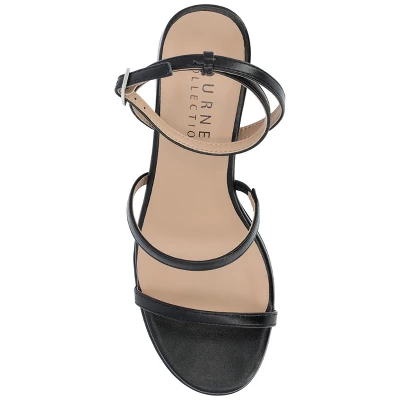 Journee Collection Womens Samilee Metallic Vegan Leather Platform Sandals 5 Journee Collection Womens Samilee Metallic Vegan Leather Platform Sandals - Image 3