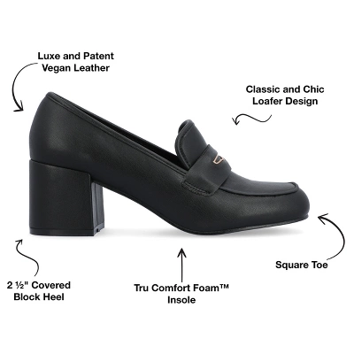 Journee Collection Womens Liyla Tru Comfort Foam Low Heel Square Toe Pumps 9 Journee Collection Womens Liyla Tru Comfort Foam Low Heel Square Toe Pumps - Image 7
