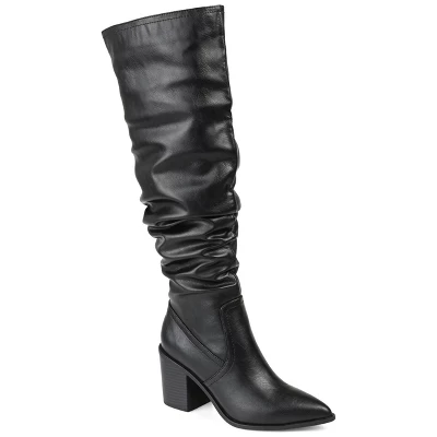 Journee Collection Womens Pia Tru Comfort Foam Stacked Heel Over The Knee Boots 11 Journee Collection Womens Pia Tru Comfort Foam Stacked Heel Over The Knee Boots - Image 9