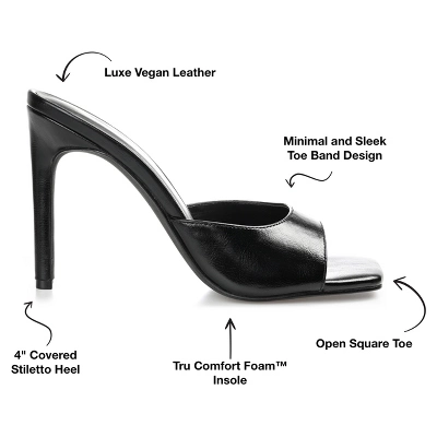 Journee Collection Womens Marlowe Tru Comfort Foam Open Toe High Stiletto Pumps 9 Journee Collection Womens Marlowe Tru Comfort Foam Open Toe High Stiletto Pumps - Image 7