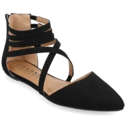 Journee Collection Womens Marlee Tru Comfort Foam Back Heel Zip Pointed Toe Cage Flats 23 Journee Collection Womens Marlee Tru Comfort Foam Back Heel Zip Pointed Toe Cage Flats -Journee Collection GUEST 188ea590 aa1a 481c bd29 56d9a811f7bb