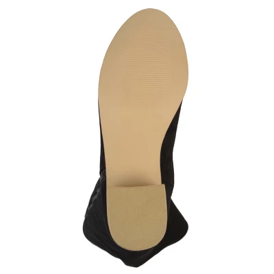 Journee Collection Womens Sanora Stacked Heel Riding Boots 6 Journee Collection Womens Sanora Stacked Heel Riding Boots - Image 4