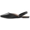 Journee Collection Womens Mallorca Pull On Almond Toe Sling-Back Flats