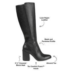 Journee Collection Womens Tavia Tru Comfort Foam Wide Calf Block Heel Knee High Boots 21 Journee Collection Womens Tavia Tru Comfort Foam Wide Calf Block Heel Knee High Boots -Journee Collection GUEST 19a59098 773e 4da4 8fb3 6bd439b17d68