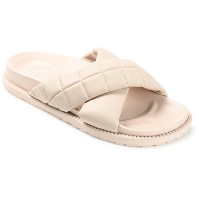 Journee Collection Womens Aveena Slide Flat Sandals 12 Journee Collection Womens Aveena Slide Flat Sandals - Image 10