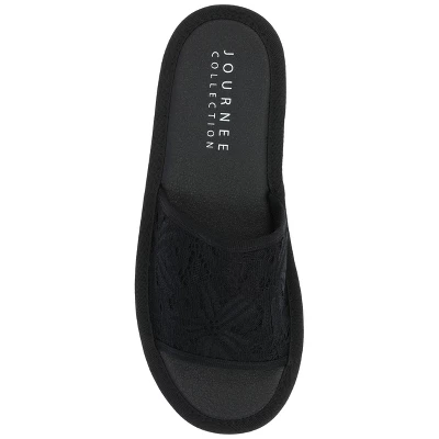 Journee Collection Womens Eniola Tru Comfort Foam Slide Flat Sandals 5 Journee Collection Womens Eniola Tru Comfort Foam Slide Flat Sandals - Image 3