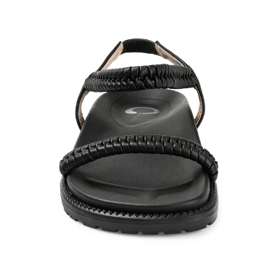 Journee Collection Womens Josee Multi Strap Flat Sandals 7 Journee Collection Womens Josee Multi Strap Flat Sandals - Image 5