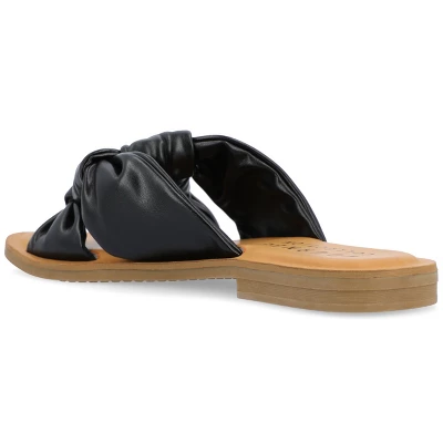 Journee Collection Womens Kianna Tru Comfort Foam Slide Puffy Flat Sandal 8 Journee Collection Womens Kianna Tru Comfort Foam Slide Puffy Flat Sandal - Image 6