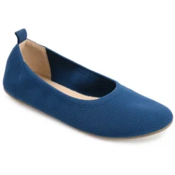 Journee Collection Womens Jersie Knit Foldable Round Toe Slip On Flats -Journee Collection GUEST 1f44b443 ff7d 4daf 86f6 085c4ae6952e