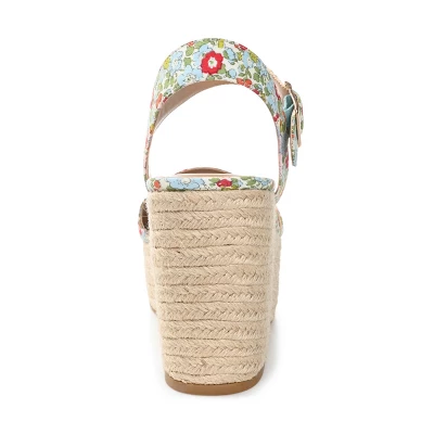 Journee Collection Womens Pearrl Tru Comfort Foam Wedge Heel Espadrille Sandals 4 Journee Collection Womens Pearrl Tru Comfort Foam Wedge Heel Espadrille Sandals - Image 2
