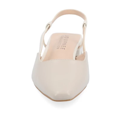 Journee Collection Womens Paislee Sling Back Block Heel Square Toe Flats 7 Journee Collection Womens Paislee Sling Back Block Heel Square Toe Flats - Image 5