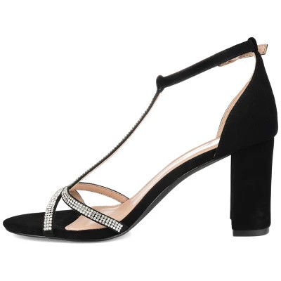 Journee Collection Womens Denali Open Toe Mid Block Heel Pumps 3 Journee Collection Womens Denali Open Toe Mid Block Heel Pumps