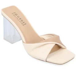 Journee Collection Womens Aylia Clear Block Heel Soft Vegan Leather Slip On Sandals 24 Journee Collection Womens Aylia Clear Block Heel Soft Vegan Leather Slip On Sandals -Journee Collection GUEST 21e0f825 224d 4a00 9f6f 921b637847ba