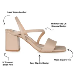 Journee Collection Womens Lirryc Open Toe Mid Block Heel Pumps -Journee Collection GUEST 230e469f bd37 4db2 99c5 21f9fe13e15d